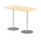 Italia Rectangular Poseur Table Silver Leg