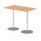 Italia Rectangular Poseur Table Silver Leg