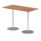 Italia Rectangular Poseur Table Silver Leg