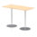 Italia Rectangular Poseur Table Silver Leg
