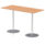 Italia Rectangular Poseur Table Silver Leg