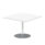 Italia Square Poseur Table Silver Leg