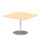 Italia Square Poseur Table Silver Leg