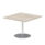 Italia Square Poseur Table Silver Leg