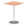 Italia Square Poseur Table Silver Leg
