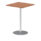 Italia Square Poseur Table Silver Leg