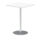 Italia Square Poseur Table Silver Leg