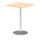 Italia Square Poseur Table Silver Leg