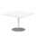 Italia Square Poseur Table Silver Leg