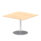 Italia Square Poseur Table Silver Leg