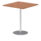Italia Square Poseur Table Silver Leg