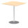 Italia Square Poseur Table Silver Leg