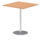 Italia Square Poseur Table Silver Leg