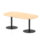 Italia Boardroom Table Black Leg