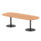 Italia Boardroom Table Black Leg