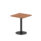 Italia Square Poseur Table Black Leg