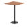 Italia Square Poseur Table Black Leg