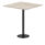 Italia Square Poseur Table Black Leg