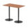 Italia Rectangular Poseur Table Black Leg