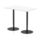 Italia Rectangular Poseur Table Black Leg
