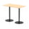 Italia Rectangular Poseur Table Black Leg