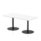 Italia Rectangular Poseur Table Black Leg