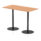 Italia Rectangular Poseur Table Black Leg