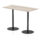 Italia Rectangular Poseur Table Black Leg