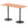 Italia Rectangular Poseur Table Black Leg