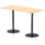 Italia Rectangular Poseur Table Black Leg