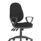 Eclipse Plus XL High Back Task Operator Chair in black fabric with loop arms and adjustable features.