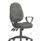 Eclipse Plus XL High Back Task Operator Chair in charcoal fabric with loop arms and height-adjustable seat.