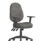 Eclipse Plus XL High Back Task Operator Chair in charcoal fabric with height adjustable arms and five-star base.