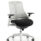 Flex Medium Back White Frame Task Operator Office Chair with Arms