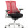 Flex Medium Back White Frame Task Operator Office Chair with Arms