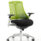 Flex Medium Back White Frame Task Operator Office Chair with Arms