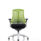 Flex Medium Back White Frame Task Operator Office Chair with Arms