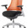Flex Medium Back White Frame Task Operator Office Chair with Arms