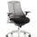 Flex Medium Back White Frame Task Operator Office Chair with Arms