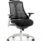 Flex Medium Back White Frame Task Operator Office Chair with Arms