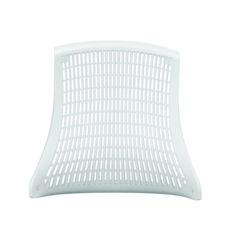 Flex Medium Back White Frame Task Operator Office Chair with Arms