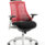 Flex Medium Back White Frame Task Operator Office Chair with Arms