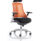 Flex Medium Back White Frame Task Operator Office Chair with Arms