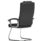 Moore Deluxe High Back Black Cantilever Visitor Chair with Arms, featuring a sleek chrome base and padded high-back design.