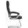 Moore Deluxe High Back Black Cantilever Visitor Chair with Arms on chrome base, featuring a tall padded back and integrated arms.