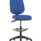 Eclipse Plus II Task Operator Chair in blue fabric with matching back, featuring a Hi Rise Draughtsman kit.