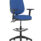 Eclipse Plus II Task Operator Office Chair, blue fabric with matching back, includes Hi Rise Draughtsman Kit.