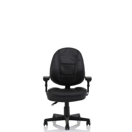 Jackson Medium Back Black Leather Task Operator Office Chair