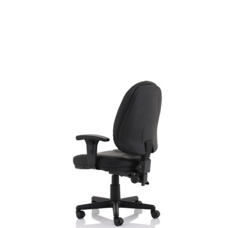 Jackson Medium Back Black Leather Task Operator Office Chair