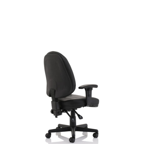 Jackson Medium Back Black Leather Task Operator Office Chair
